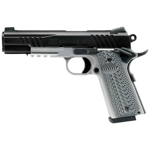 Savage Arms 1911 Government Two Tone 9mm Luger 5in Black Nitride Pistol - 10+1 Rounds - Image 2