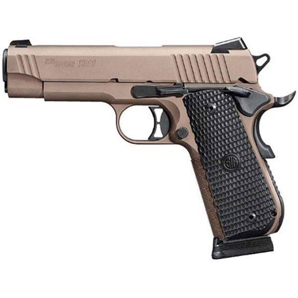 Sig Sauer 1911 Scorpion 45 Auto (ACP) 4.2in Flat Dark Earth PVD Pistol - 8+1 Rounds - Image 2