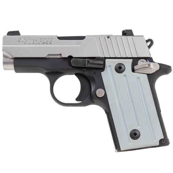 Sig Sauer P238 2-Tone 380 Auto (ACP) 2.7in Stainless/Black Pistol - 6+1 Rounds - Image 2