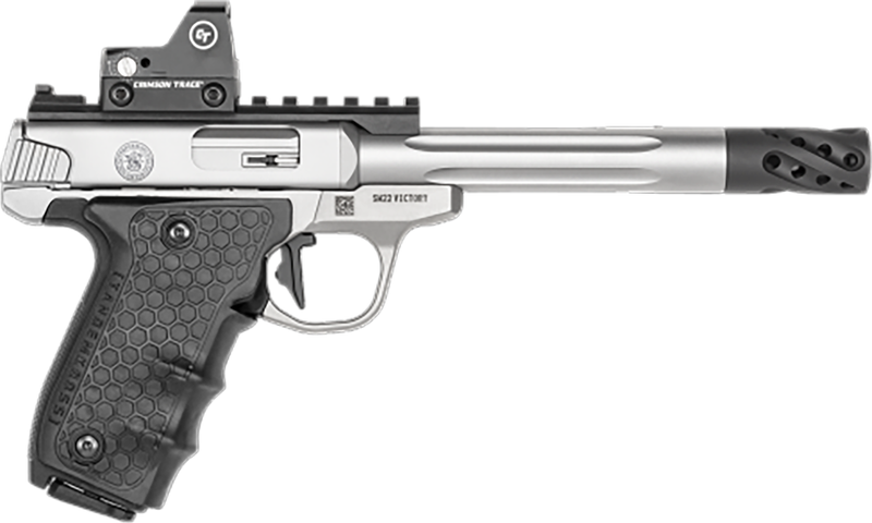Smith and Wesson Performance Center SW Victory Target Stainless .22 LR 6" Barrel 10-Rounds Red Dot Sight Smith and Wesson Performance Center SW Victory Target Stainless .22 LR 6" Barrel 10-Rounds Red Dot Sight - HANDGUNS - Miami Shooters Supply
