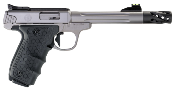 Smith and Wesson SW22 Victory Target Stainless .22LR 6" Barrel 10-Rounds