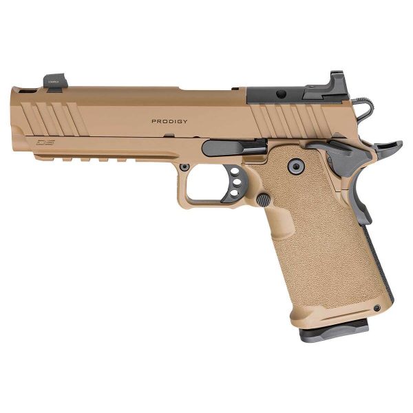 Springfield Armory 1911 DS Prodigy Comp AOS 9mm Luger 5in Coyote Brown Cerakote Pistol - 20+1 Rounds - Image 2