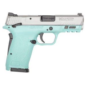 Smith and Wesson M&P9 SHIELD EZ M2.0 Robin's Egg Blue 9mm 3.7" Barrel 8-Rounds Manual Safety - HANDGUNS - Miami Shooters Supply