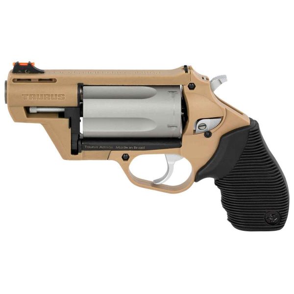 Taurus Judge Public Defender 45 (Long) Colt/410 Gauge Flat Dark Earth Revolver - 5 Rounds - Image 2