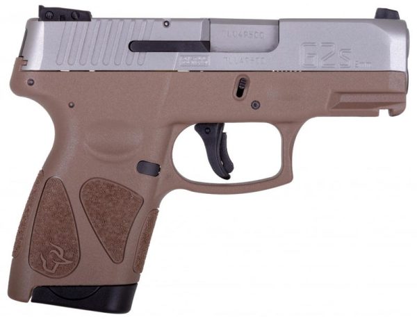 Taurus G2S Stainless / Coyote Brown 9mm 3.25" Barrel 7-Rounds