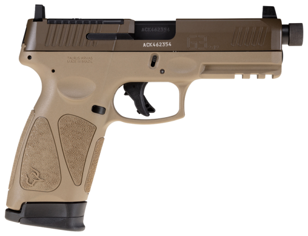 Taurus G3 Flat Dark Earth 9mm 4" Barrel 17-Rounds Adjustable Rear Sight