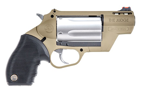Taurus Judge Public Defender Flat Dark Earth .45 Colt 2.5" Barrel 5-Rounds