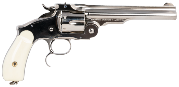 Taylors and Co Russian Nickel .45 Colt 6.5" Barrel 6-Rounds Ivory Grip