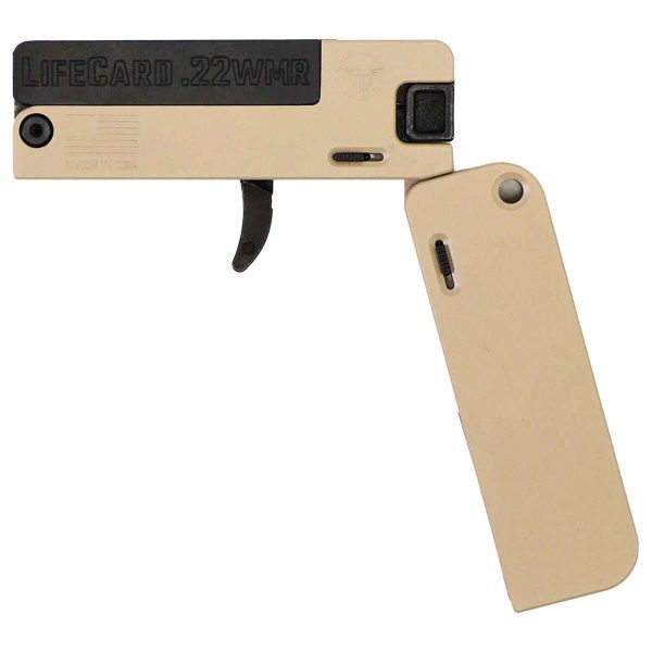 Trailblazer LifeCard 22 WMR (22 Mag) McMillan Tan Pistol - 1 Round - Image 2