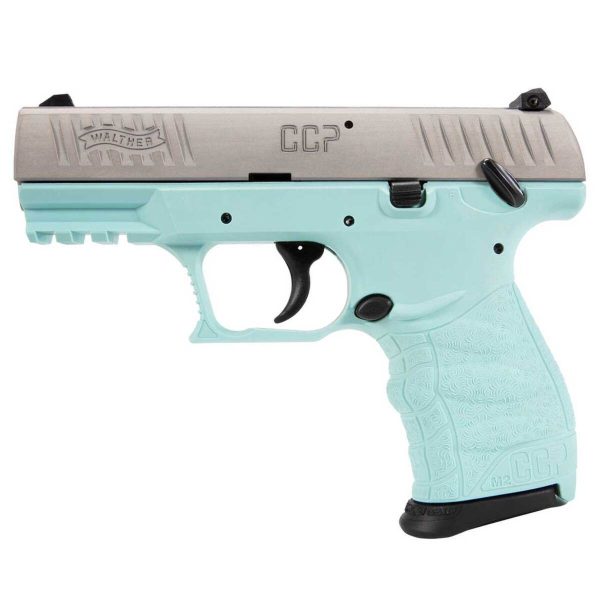 Walther CCP M2 380 Auto (ACP) 3.54in Angel Blue/Stainless Pistol - 8+1 Rounds - Image 2
