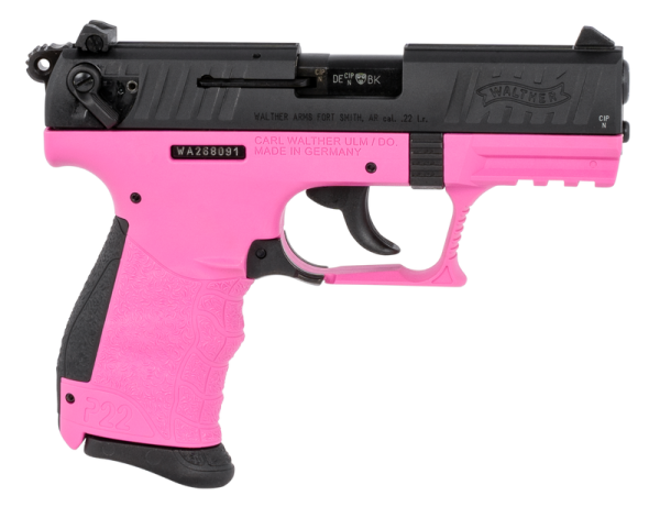 Walther P22 Q Pink .22 LR 3.42" Barrel 10-Rounds