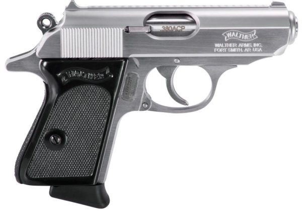 Walther PPK Stainless .380 ACP 3.3" Barrel 6-Rounds Fixed Sights