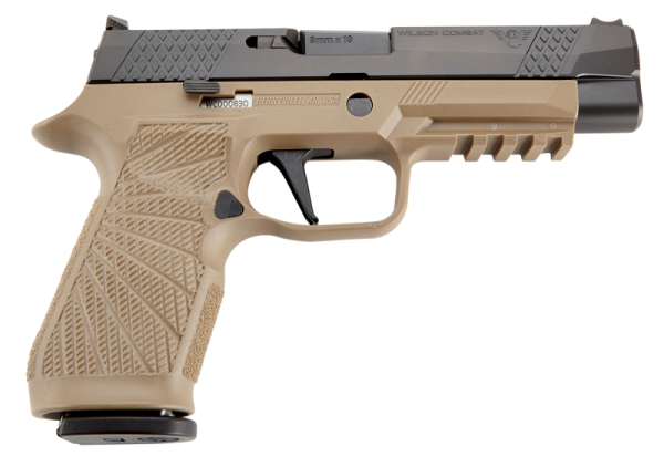 Wilson Combat P320 Tan 9mm 4.7" Barrel 17-Rounds Fiber Optic Front Sight