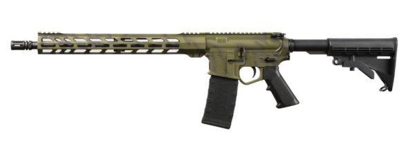 Wise Arms WA-15B Tiger Stripe OD Green 5.56 / .223 Rem 16" Barrel 30-Rounds
