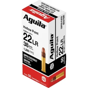 Aguila Super Extra High Velocity 22LR Ammo 38 Grain Plated Hollow Point For Sale - Ammunition - Miami Shooters Supply