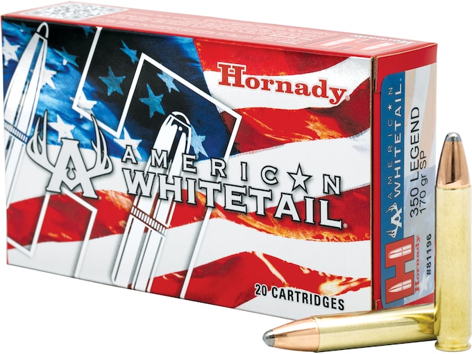 Get Hornady American Whitetail 350 Legend Ammo 170 Grain Hornady Interlock Jacketed Soft Point 300rounds Online Get Hornady American Whitetail 350 Legend Ammo 170 Grain Hornady Interlock Jacketed Soft Point 300rounds Online - Ammunition - Miami Shooters Supply