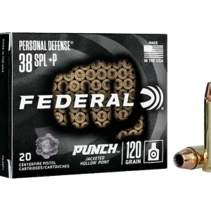 Federal Personal Defense Punch 38 Special +P Ammo 120 Grain Jacketed Hollow Point 200 - Best Price - Air Gun Ammo | Miami Shooters Supply
