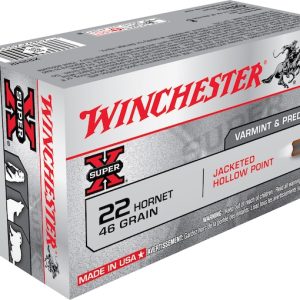 Real Winchester Super X 22 Hornet Ammo 46 Grain Jacketed Hollow Point  200 rounds - Ammunition - Miami Shooters Supply
