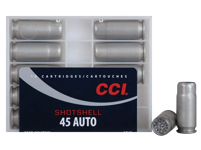 In Stock: CCI Shotshell 45 ACP Ammo 120 Grain Lead Shot 200 rounds In Stock: CCI Shotshell 45 ACP Ammo 120 Grain Lead Shot 200 rounds - Air Gun Ammo - Miami Shooters Supply