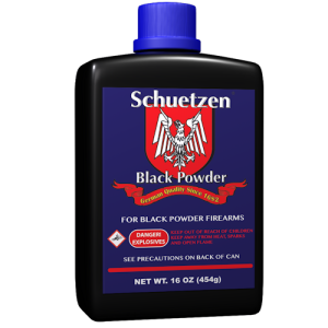 Schuetzen Black Powder 4F 1lb Priming Powder - 25 Canisters per Case - Ammunition - Miami Shooters Supply