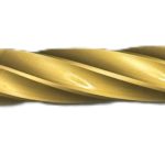 Fits Glock 17 9mm Match Chunky Spiral Fluted Threaded Barrel in Gold