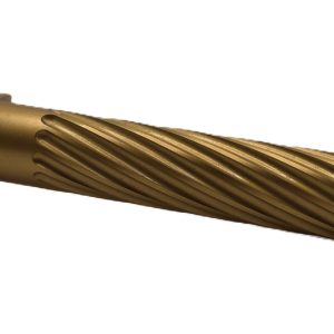 Fits Glock 17 9mm Match Thin Spiral Fluted Threaded Barrel  in Gold - Glock Barrels - Miami Shooters Supply