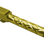 Fits Glock 19 9mm Diamond Weave Barrel in Gold