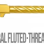 Fits Ruger RXM 9mm Match Threaded Thick Spiral Fluted Barrel in Gold
