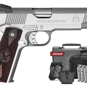 Springfield 1911 Loaded .45 ACP Stainless Steel with Instant Gear Up Package - Firearms - Miami Shooters Supply