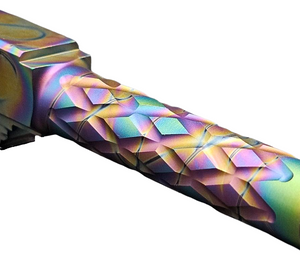 Fits Glock 19 9mm Match Diamond Weave Fluted Barrel in Python - Glock Barrels - Miami Shooters Supply