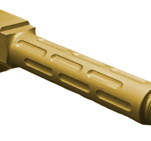 Fits Glock 19 9mm Morse Code Threaded Barrel in Gold - Glock Barrels - Miami Shooters Supply