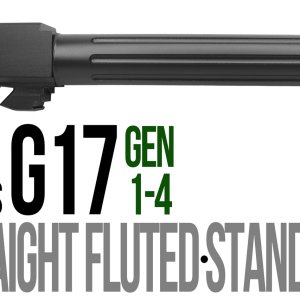 Fits Glock 17 9mm Match Straight Fluted Barrel in Black - Glock Barrels - Miami Shooters Supply