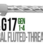 Fits Glock 17 9mm Match Thick Spiral Fluted Barrel Threaded in Naked Stainless Steel