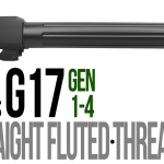 Fits Glock 17 9mm Match Straight Fluted Barrel Threaded in Black