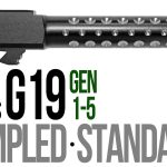 Fits Glock 19 9mm Match Golf Ball Dimpled Barrel 2 Tone