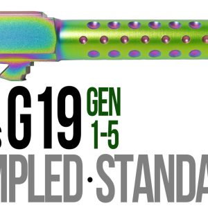 Fits Glock 19 9mm Match Grade Barrel Golf Ball Dimpled in Radio Active - Glock Barrels - Miami Shooters Supply