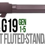 Fits Glock 19 9mm Match 5 Sided Flat Fluted Barrel Threaded in Plum