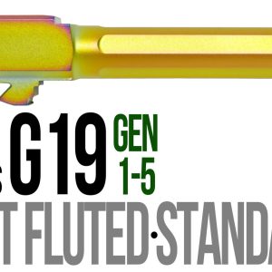 Fits Glock 19 9mm Match 5 Sided Flat Fluted Barrel in Chameleon - Glock Barrels - Miami Shooters Supply