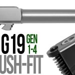 Fits Glock 19 9mm Flush Fit Barrel in Flat Gray