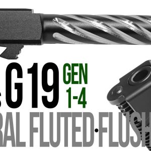 Fits Glock 19 9mm Match Flush Fit Thick Spiral Fluted Barrel 2 Tone - Glock Barrels - Miami Shooters Supply