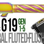 Fits Glock 19 9mm Thick Spiral Flush Fit Barrel in Chameleon