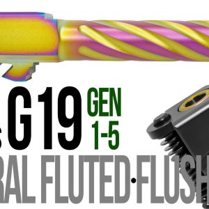 Fits Glock 19 9mm Thick Spiral Flush Fit Barrel in Chameleon - Glock Barrels - Miami Shooters Supply