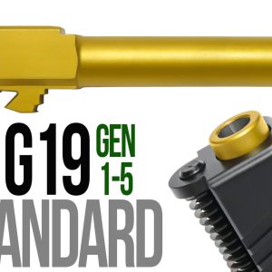 Fits Glock 19 New  9mm Match Barrel in Gold - Glock Barrels - Miami Shooters Supply