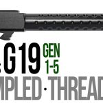 Fits Glock 19 9mm Match Golf Ball Dimpled Barrel Threaded