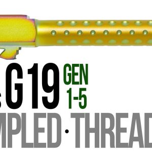 Fits Glock 19 9mm Match Golf Ball Dimpled Barrel Threaded in Chameleon - Glock Barrels - Miami Shooters Supply