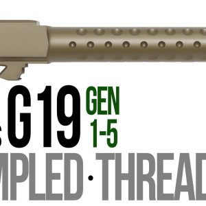 Fits Glock 19 9mm Match Golf Ball Dimpled Barrel in Dark Earth - Glock Barrels - Miami Shooters Supply