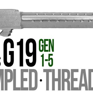 Fits Glock 19 9mm Match Golf Ball Dimpled Barrel Naked Stainless Steel - Glock Barrels - Miami Shooters Supply