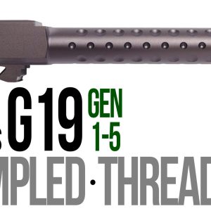 Fits Glock 19 9mm Match Golf Ball Dimpled Barrel Threaded in Plum - Glock Barrels - Miami Shooters Supply