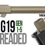 Fits Glock 19 New  9mm Match Grade Barrel threaded in Dark Earth