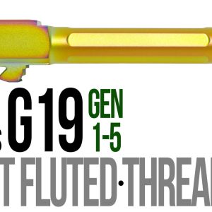 Fits Glock 19 9mm Match 5 Sided Flat Fluted Barrel Threaded in Chameleon - Glock Barrels - Miami Shooters Supply